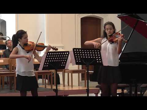Mozart Duo for Violin and Viola in G Major I. Allegro - Patricia and Cristina