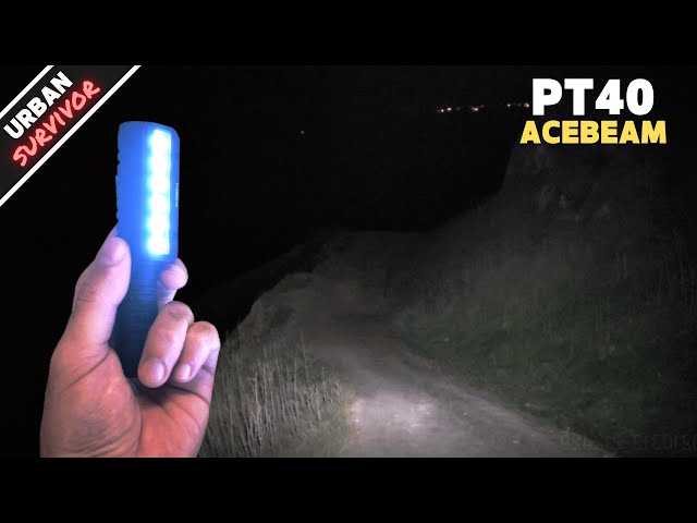 كشاف يدوي مع حزام راس Acebeam PT40