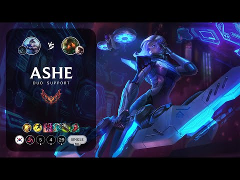 Ashe Support vs Nautilus - KR Grandmaster Patch 13.6