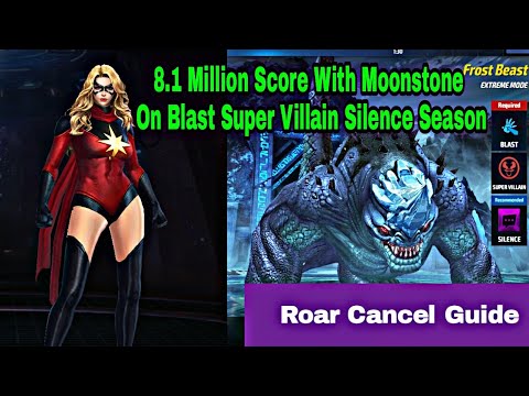 Abx Blast Super Villain Silence Season 8.1M Score With Moonstone - Marvel Future Fight
