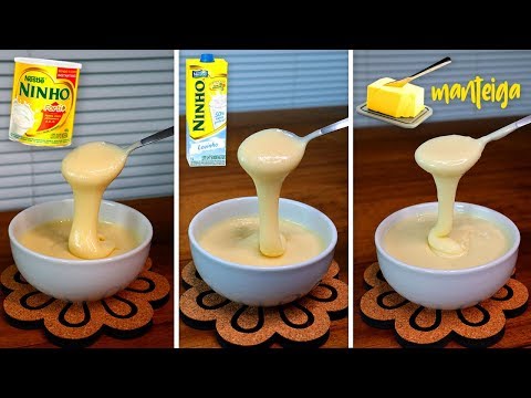 3 RECEITAS DE LEITE CONDENSADO CASEIRO - VÍDEO IMPERDÍVEL