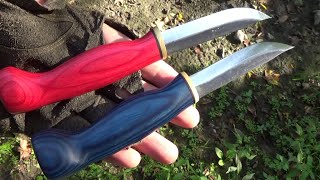 Affordable Puukko Knives From Finland! ($23), Wood Jewel WJ23 Knife Review, Scandi Grind