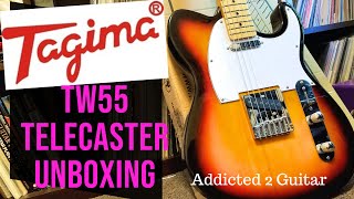 Video thumbnail for TAGIMA TW55 TELECASTER GUITAR UNBOXING-NEW GUITAR TIME!!!!! WHOOO by Addicted 2 Guitar