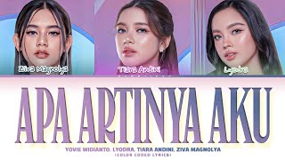 Download lagu Yovie Widianto, Lyodra, Tiara Andini, Ziva Magnolya - 'Apa Artinya Aku' (Color Coded Lyrics) mp3 Download lagu Yovie Widianto, Lyodra, Tiara Andini, Ziva Magnolya - 'Apa Artinya Aku' (Color Coded Lyrics) mp3