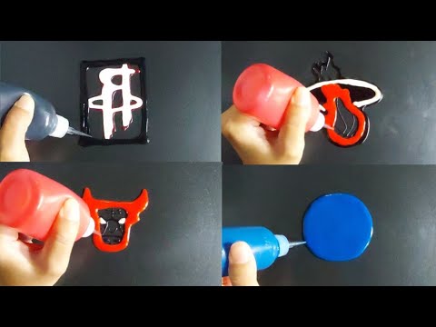 NBA Team Logos ; Chicago bulls, Golden state warrior, Houston rockets, Miami heat - Pancake art