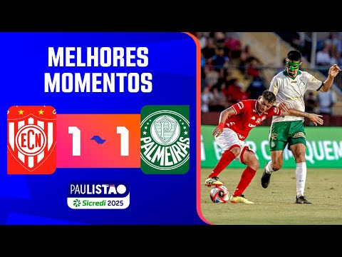 Gols e lances de Noroeste x Palmeiras