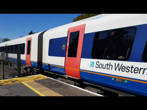 Here is the new livery class 444 in West Byfleet Train station