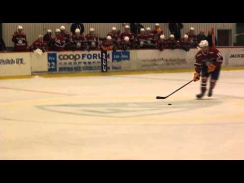 U20 #16 Martin Gran setter Norges første straffe mot Leksand #Superchallenge 2014