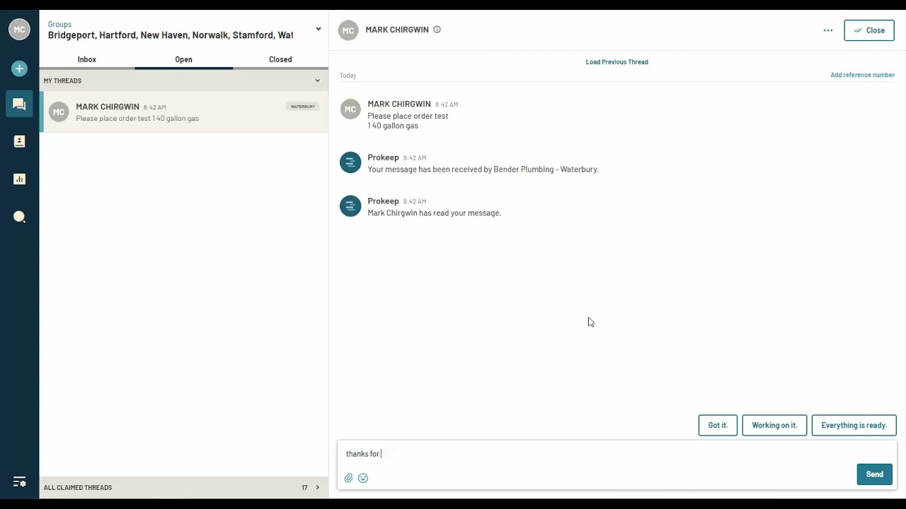 prokeep for customers