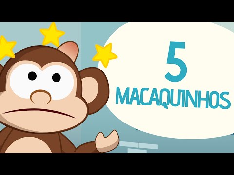 5 macaquinhos | Video Musical Infantil | Toobys