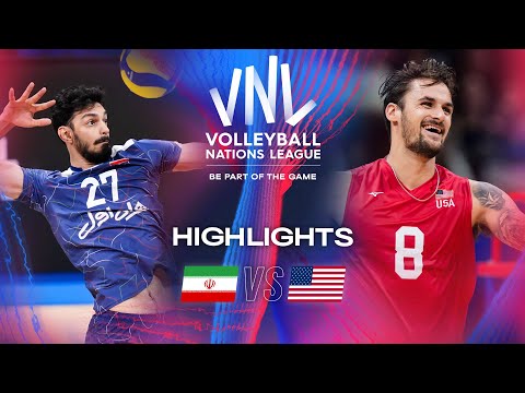 🇮🇷 IRI vs. 🇺🇸 USA - Highlights | Week 3 | Men's VNL 2024