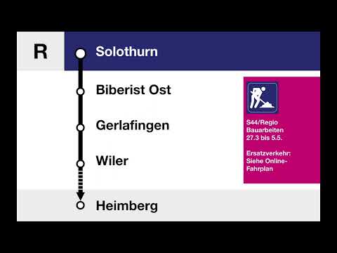 BLS Ansage • R (66xx) • Solothurn – Heimberg