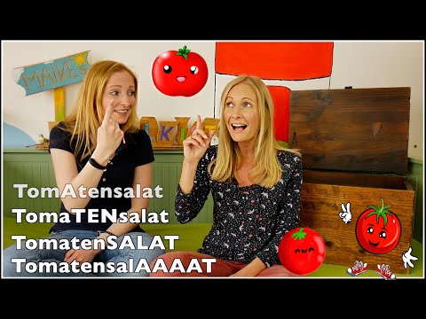 🍅 Tomatensalat - Sprechübung für Kinder 🤪 I Zungebrecher I Sprecherziehung n der KITA