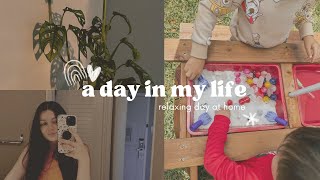 Relaxing Day at Home // toddler and newborn mom