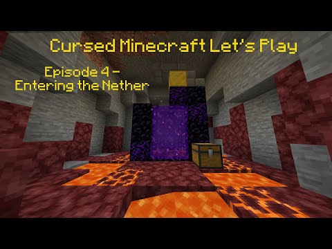 Cursed Minecraft Episode 4 - Entering the Nether #Shorts