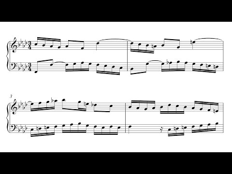 Bach: Invention 9 in F Minor, BWV 780 (Urtext Edition)