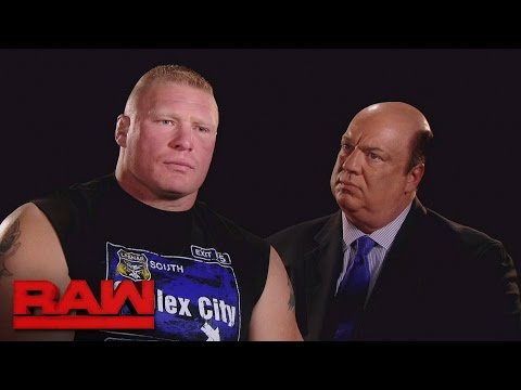 Brock Lesnar explains what he'll do to Goldberg at Survivor Series: Raw, Nov. 7, 2016