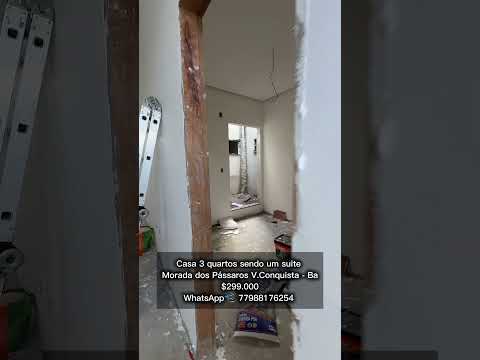 Casa em fase de construção no bairro Morada dos Pássaros em Vitória da Conquista Bahia