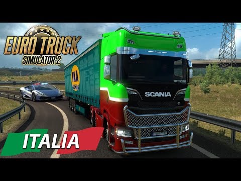 MULTATO DALLA LAMBORGHINI DELLA POLIZIA - DLC ITALIA - EURO TRUCK SIMULATOR 2 - GAMEPLAY ITA