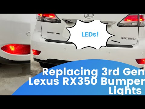Replacing 3rd Gen (2010-2015) Lexus RX350 Rear Bumper Lightbulbs with LEDs