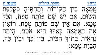 מסכת אהלות פרק ו משנה ה