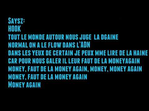 Cliqme feat. Says'z - Money Again ( Lyrics )