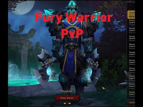 World of Warcraft 6.2.4 - 2v2 Arenas - Level 100 Fury Warrior PvP