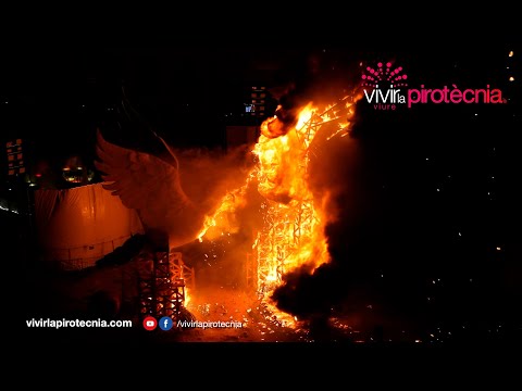 Fallas de Valencia 2024. Nit de la Cremà 2024, Falla Municipal. Pirotecnia del Mediterráneo