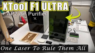 XTool F1 Ultra + AP2 Air Purifier - The Perfect Laser For ALL Your Needs!