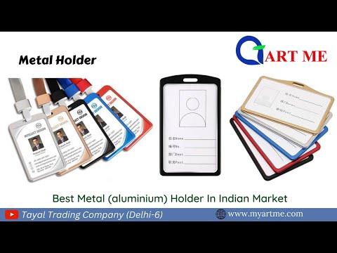 Metal holder b1, for id card, double sided