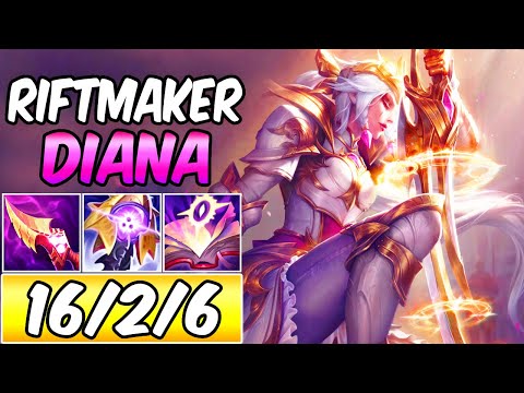 S+ INSANE CLEAN RIFTMAKER DIANA MID | Battle Queen Diana Prestige Edition | New Build & Runes