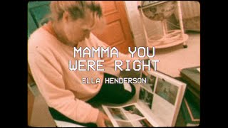Kadr z teledysku Mama You Were Right tekst piosenki Ella Henderson