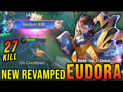 27 Kills!! Eudora Revamp Best Build and Emblem!! - Build Top 1 Global Eudora ~ MLBB