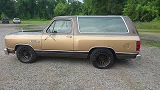 1987 Dodge Ramcharger Walk Around and Drive Away