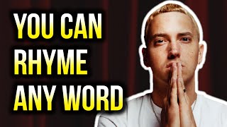 How To Rhyme Any Word In 10 Steps (How To Rhyme In Rap)