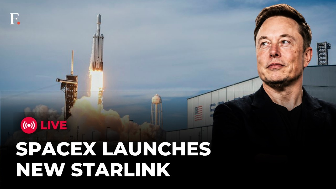 Starlink Launch LIVE : SpaceX Sends New Satellites Into Orbit From California