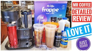 REVIEW Mr Coffee Frappe Single Serve Iced and HOT Coffee Maker Blender HOW TO MAKE FRAPPE