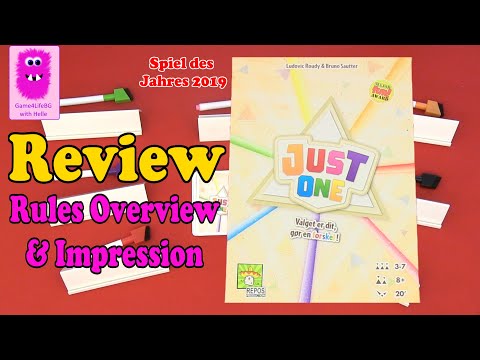 Just One, Review: Rules Overview & Impression (In English, #partygame #spielDesJahres)