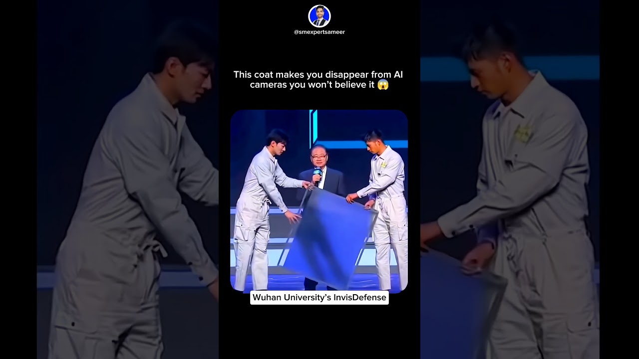 This Coat Makes You Invisible to AI & Heat Sensors!  #marketing #tech #shorts