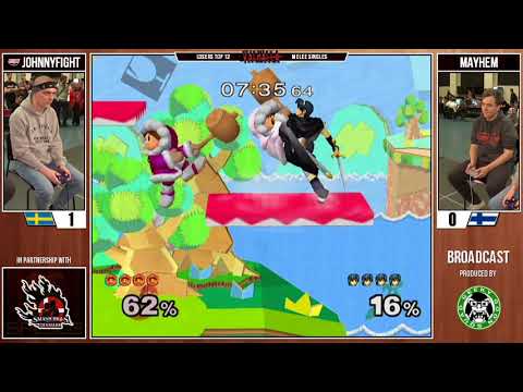 Valhalla - APT | JohnnyFight (IC) Vs. Mayhem (Falco, Marth, Fox) - Losers Top 12 - Melee Singles