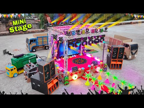 Mini stage making At-New Home How to make mini stage Dj toy mini truck loading stage program dj  sr