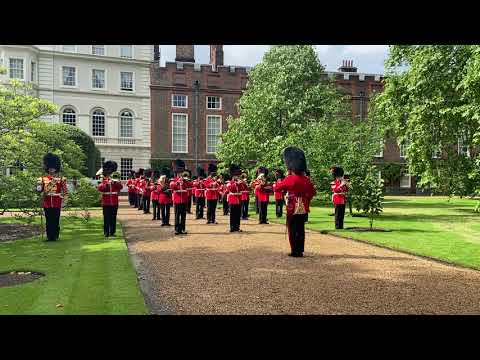 Football's Coming Home - The Queen's Guards perform 'Three Lions' at Clarence House