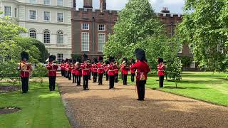 Football&#39;s Coming Home - The Queen&#39;s Guards perform &#39;Three Lions&#39; at Clarence House