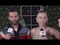 Miley Cyrus Adam Levine The Voice Interview