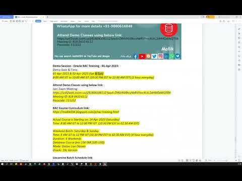 RAC Batch 01 Apr 2023 || Happy learning || New RAC Batch