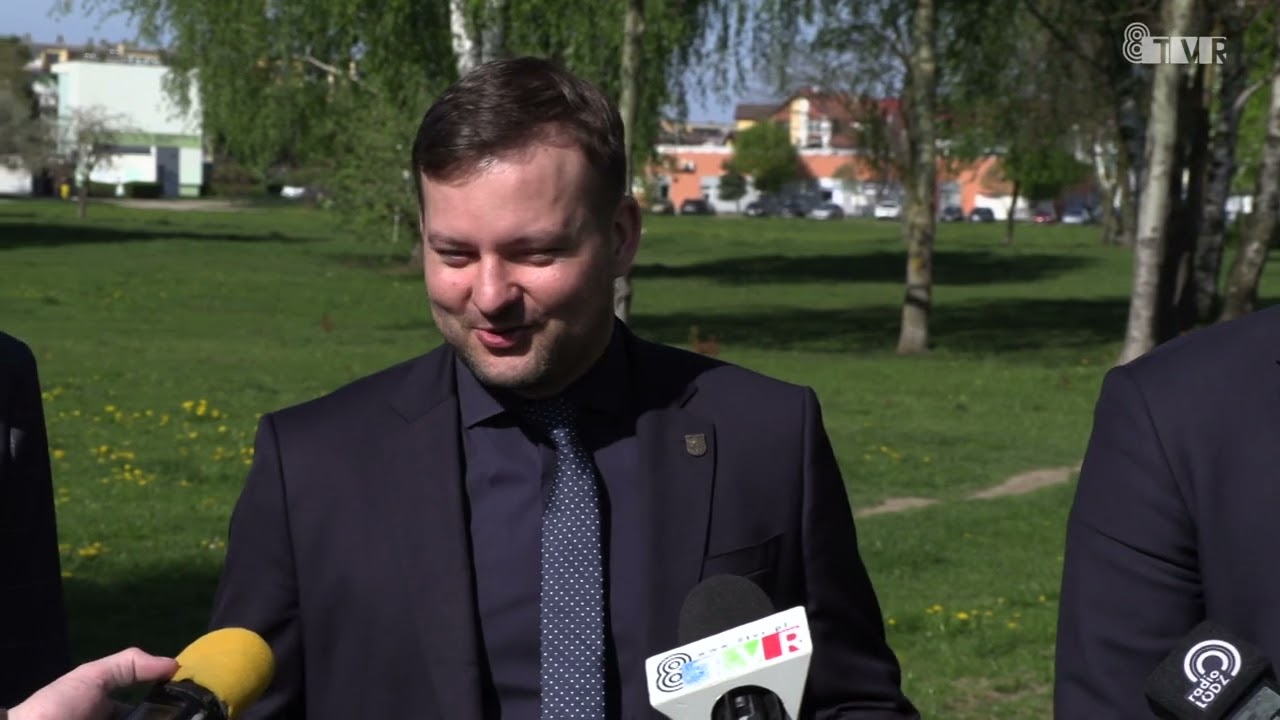 Konferencja prasowa prezydenta Sieradza oraz przedstawicieli spółki SIM Łódzkie