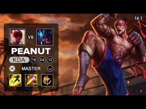 Peanut Lee Sin vs Rek'Sai Jungle - KR Master - Patch 14.1 Season 14
