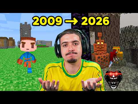 Jogando 17 Anos do Minecraft em UM VÍDEO