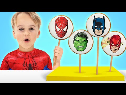 Magic Cookies turn kids into Superheroes - Funny toy stories