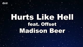 Hurts Like Hell feat. Offset - Madison Beer Karaoke 【No Guide Melody】 Instrumental